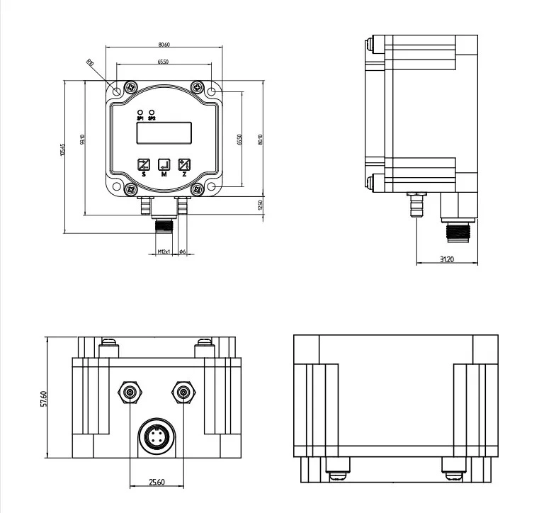 Differential Gauge Pressure Transmitter with Display for Negative Pressure Ward