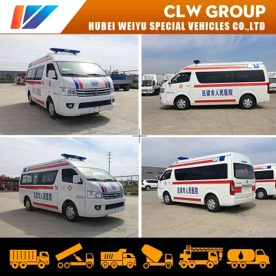 China Krankenwagenlieferant Benzinmotor Foton G9 Krankenhaus Krankenwagen Krankenwagen für Patiententransfer